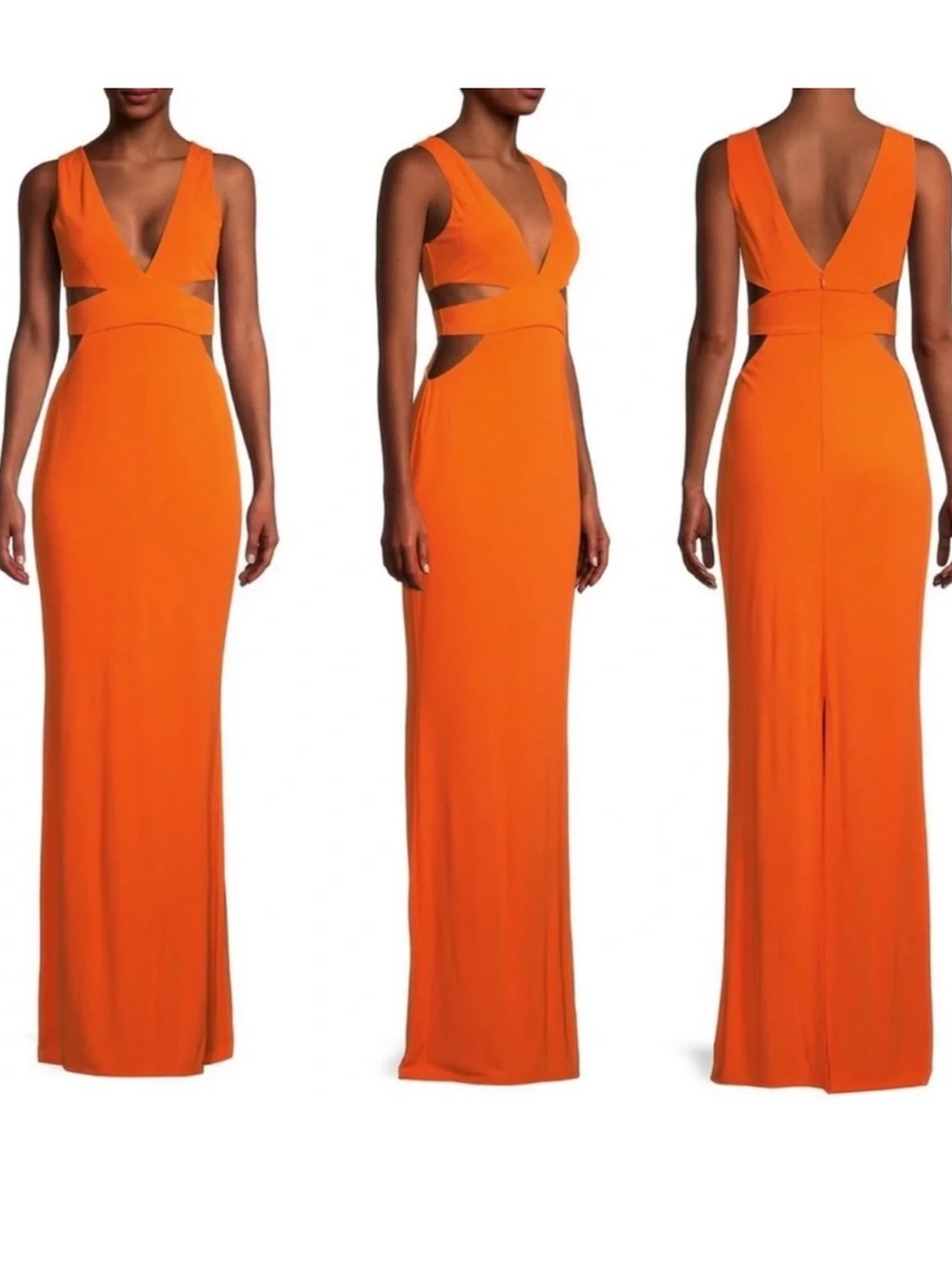Ramy Brook NEW Cara Cutout Gown in Orange